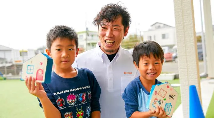 保育園の子供と大輔さん